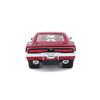 1969 Dodge Charger R/T Red Metallic with Black Hood and Black Stripes Classic Muscle 1/25 Diecast Model Car by Maisto view 4