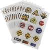 10 Sheets Road Sign Stickers DIY Traffic Play Stickers to Develop Your Kids Imagination and Memory - B view 1