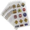 10 Sheets Road Sign Stickers DIY Traffic Play Stickers to Develop Your Kids Imagination and Memory - B view 3