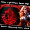Fantasydice Red Fire Dragon Dice Tray with Wizard Book Print  9" Octagon with Dice Staging Area, Holds 5 Dice Sets  Perfect for D&D, Call of Cthulhu, Shadowrun, and All Tabletop RPGs view 3