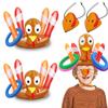 2 Pack Thanksgiving Ring Toss Games Toys for Kids Thanksgiving Inflatable Turkey Hats Toss Games Thanksgiving Family School Party Favors Decor Indoor Outdoor Party Game(2 Turkey Hats, 8 Rings) view 1