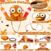 2 Pack Thanksgiving Ring Toss Games Toys for Kids Thanksgiving Inflatable Turkey Hats Toss Games Thanksgiving Family School Party Favors Decor Indoor Outdoor Party Game(2 Turkey Hats, 8 Rings) view 3