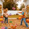 2 Pack Thanksgiving Ring Toss Games Toys for Kids Thanksgiving Inflatable Turkey Hats Toss Games Thanksgiving Family School Party Favors Decor Indoor Outdoor Party Game(2 Turkey Hats, 8 Rings) view 4