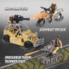 JOYIN Military Base Toys Set Including Army Vehicles, Army Men Action Figures and Weapon Gear Accessories Military Combat Toys view 3
