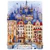 1000 Piece Jigsaw for Adults  Hard, Difficult, and Challenging Puzzle by Madalina Tantareanu  Cities at Midnight: Prague  27x20 Inches view 1