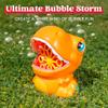 JOYIN Dinosaur Bubble Machine, Bubble Blower with Solutions for Kids, Summer Outdoor Indoor Toy, Dinosaur Party Favor, Kids Birthday Gift (Orange) view 2