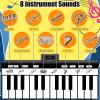 TWFRIC 6ft. Piano Mat with 24 Keys & 10 Demos & 8 Musical Instruments Sounds & 4 Play Modes, Giant Dance Floor Piano Music Play Mat 71'' Large Interactive Musical Toys Gifts for Kids Adults Toddlers view 3