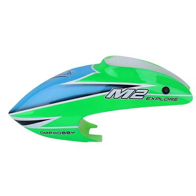 OMPHOBBY M2 Helicopter Parts Canopy Set-Green-Exp OSHM2101 Original Replacement for OMP Hobby M2 Explore RC Helicopters Accessories Spare Part