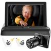 Baby Car Mirror, Car Baby Camera Monitor, Safety Car Seat Mirror Camera with 4.3'' HD, Wide Crystal Clear View, Night Vision, Not Need to Turn Around, Observe The Baby's Every Move at Any Time view 1