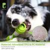 PETGEEK Interactive Dog Bone Toy, Automatic Dog Chase Toy, Electronic Pet Toys for Medium/Large Dog Boredom, USB Rechargeable Safe Material, Green Color view 3