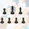 32 Pcs Chess Pieces Only, Chessmen Game Set Chess Pieces Replacement, Standard Tournament Chess Pieces, Plastic Chess Piece Full Set Chess Piece (Medium-64mm) view 3