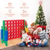 Costzon Giant 4-in-A-Row, Jumbo 4-to-Score Giant Game Set for Kids & Adults, Indoor Outdoor Yard Connect Game, 3.5FT Tall with 42 Jumbo Rings & Quick-Release Slider, Perfect for Family & Party Games view 2