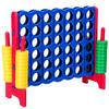 COSTWAY Jumbo 4-to-Score Giant Game Set, 4 in A Row for Kids and Adults, 3.5FT Tall Indoor & Outdoor Game Set with 42 Jumbo Rings & Quick-Release Slider, Perfect for Holiday Party & Family Game, Red view 1