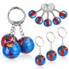 PROLOSO 48 Pcs Globe Keychains Bulk for Kids World Planet Earth Theme Keyrings Toy 1 Inch view 1