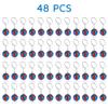 PROLOSO 48 Pcs Globe Keychains Bulk for Kids World Planet Earth Theme Keyrings Toy 1 Inch view 2