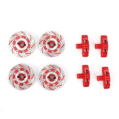 1/7 RC Car Aluminum Alloy Wheel Brake Disc, RC Upgrade Part Fit for TRAXXAS Unlimited Desert Racer UDR (Red)