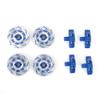 VBESTLIFE 1/7 RC Car Aluminum Alloy Wheel Brake Disc, RC Upgrade Part Fit for Unlimited Desert Racer UDR (Dark Blue) view 1