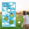TICIAGA Paper Plane Toss Game Banner, Throwing Target Banner for Glider Airplane, Fun Add-on Toys for Flying Paper Plane, Outdoor Sport Activity for Kids, Airplane Theme Birthday Party Decoration view 1