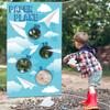 TICIAGA Paper Plane Toss Game Banner, Throwing Target Banner for Glider Airplane, Fun Add-on Toys for Flying Paper Plane, Outdoor Sport Activity for Kids, Airplane Theme Birthday Party Decoration view 2