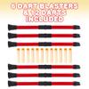 ArtCreativity Ninja Blow Darts, Set of 6 Blasters with 2 Darts Each, Ninja Toys for Kids, Fun Halloween Costume Accessories, Best Ninja Birthday Party Favors, Blowdart Goodie Bag Fillers view 2