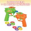 ArtCreativity Foam Disc Launcher, Set of 2 Disk Shooter Toy Guns with 1 Gun and 5 Flying Disks Each, Outdoor Games and Activities for Summer, Backyard, and Picnic Fun, Best Gift Idea view 2