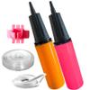 Hand Pump-Balloon Inflator & Kit - 2 Hand Air Pump for Balloons & Garland - Tie Tool, String & Tape for Birthday Party Decorations, Portable Air Pump Inflatables view 1