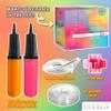 Hand Pump-Balloon Inflator & Kit - 2 Hand Air Pump for Balloons & Garland - Tie Tool, String & Tape for Birthday Party Decorations, Portable Air Pump Inflatables view 4