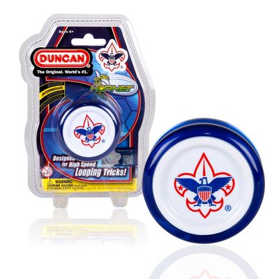 Duncan Toys Hornet Pro Looping Yo-Yo with String, Ball Bearing Axle and Plastic Body, Blue with White Cap
