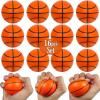 Mini Basketball Stress Balls 16 Pcs Pack | 2.5 Inch Mini Basketballs for Kids | Small Basketball Party Decoration | Party Favors, Small Soft Foam Basketballs | Basketball Party Goodie Toy By Anapoliz view 1
