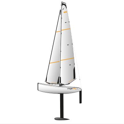 Amewi 26079 Dragonflite 95 RC Sailing Boat RTR 950 mm, White