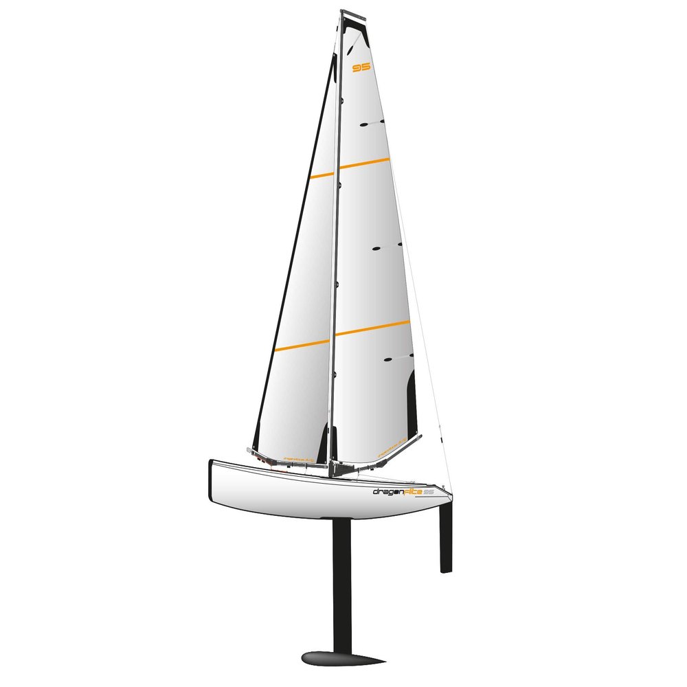 Amewi 26079 Dragonflite 95 RC Sailing Boat RTR 950 mm, White