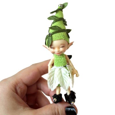 RealPuki Doll Outfit Fairy Gnome: Overalls Hat Shoes Skirt  Clothes Only NO Doll