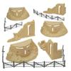 BMC Classic Marx Axis Ambush - 14pc Tan Plastic Army Men Playset Accessories view 2