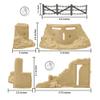 BMC Classic Marx Axis Ambush - 14pc Tan Plastic Army Men Playset Accessories view 3