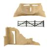 BMC Classic Marx Axis Ambush - 14pc Tan Plastic Army Men Playset Accessories view 4