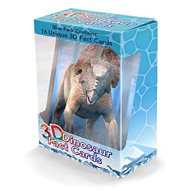 Artgame 3D Dinosaur Fact Cards - Blue