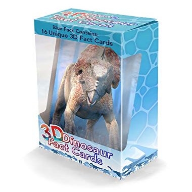 Artgame 3D Dinosaur Fact Cards - Blue