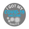 0.75" I Got My COVID-19 Vaccine, Stickers (Grey, 100/roll) view 1