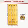 MR CHIPS Jam-Proof Finger Tip Master Bingo Card with Sliding Windows Large Cardboard Calling Cards Gold Rush Style view 2