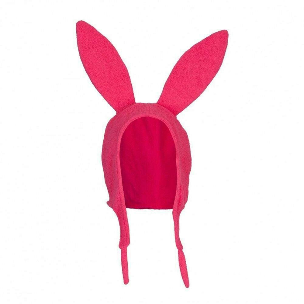 Bob's Burgers Louise Rabbits Ear Fleece Bunny Pink Floppy Ears Hat Halloween ChristmasCostume Cap Hat