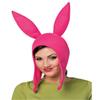 Bob's Burgers Louise Rabbits Ear Fleece Bunny Pink Floppy Ears Hat Halloween ChristmasCostume Cap Hat view 2