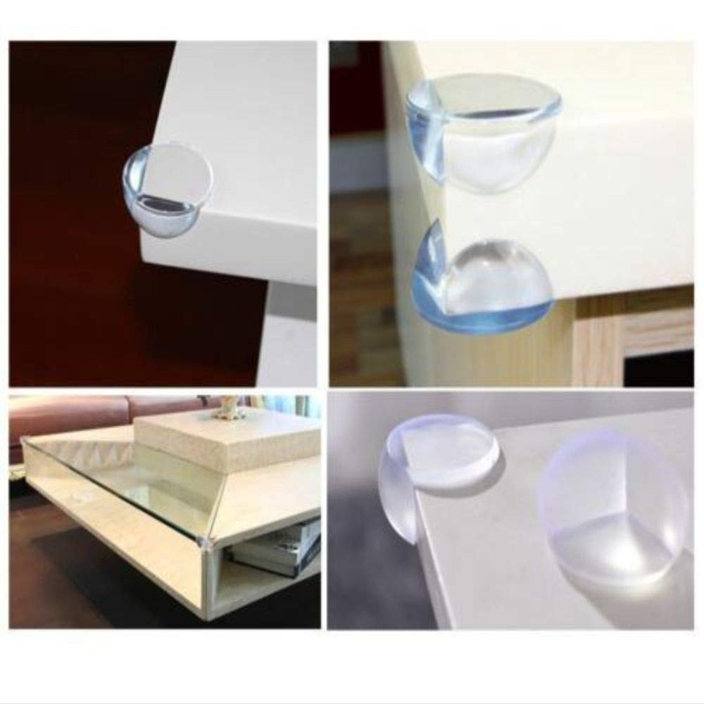100Pcs Baby Child Safety Corner Protector Cushion Table Desk Edge Furniture Guard- Ball Shape