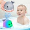 Gigilli Bath Toys for Kids Ages 1-3, Baby Bath Toys 1 2 3 Year Boy Girl Valentines Gifts for Babies 6-12-18 Months, Light Up Whale Bath Toy Sprinkler Toddler Birthday Bathtub Fountain Pool Water Toy view 1