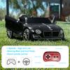 SEHOMY 12V Bentley Electric car for Kids with Remote, EXP12 Kid Cars to Drive Battery Powered Ride On Vehicle with 4 Wheels, Foot Pedal, 2 Speeds, Music, Aux, LED Headlight, Music Player Black view 4