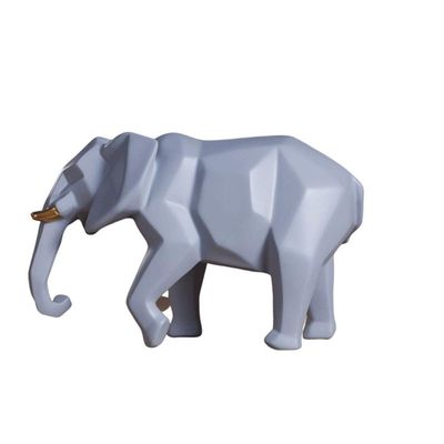 Fashion Elephant Piggy Bank Nordic Desktop Decoration Creative Personality Change Coin Money Box (Color : Gray)