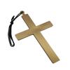 Nicky Bigs Novelties Large Gold Monk Cross Necklace  9" Plastic Cross Prop for Priest Nun Pope Costumes  Halloween Cosplay Church Costume Accessory, 5 x 9 Inches view 1