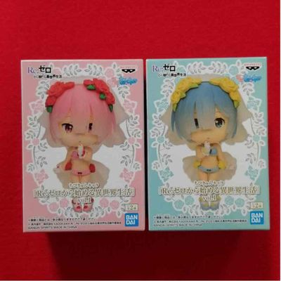 Banpresto Chibikyun Character Re: zero Rem & Lamb vol.1 Figure Figurine 6cm 2set