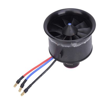 Life EDF 64mm 11-Blade Fan Propeller Tube with Brushless Motor for RC Remote Control Model Aircraft/Drone Accessories(KV 3500 4S EDF)