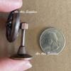 1/12 Scale Dollhouse Miniatures Bracket Desk Dummy Brown Electric Fan Rotatable Blades; H 4cm view 3