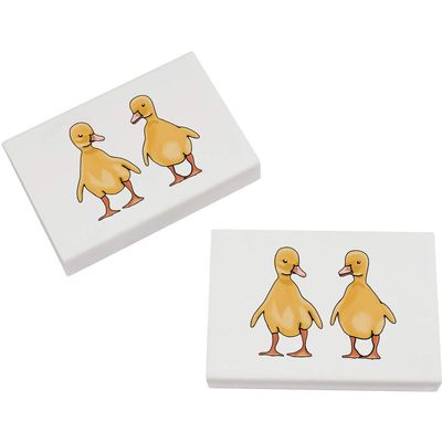 Azeeda 2 x 45mm 'Ducklings' Erasers/Rubbers (ER00024162)